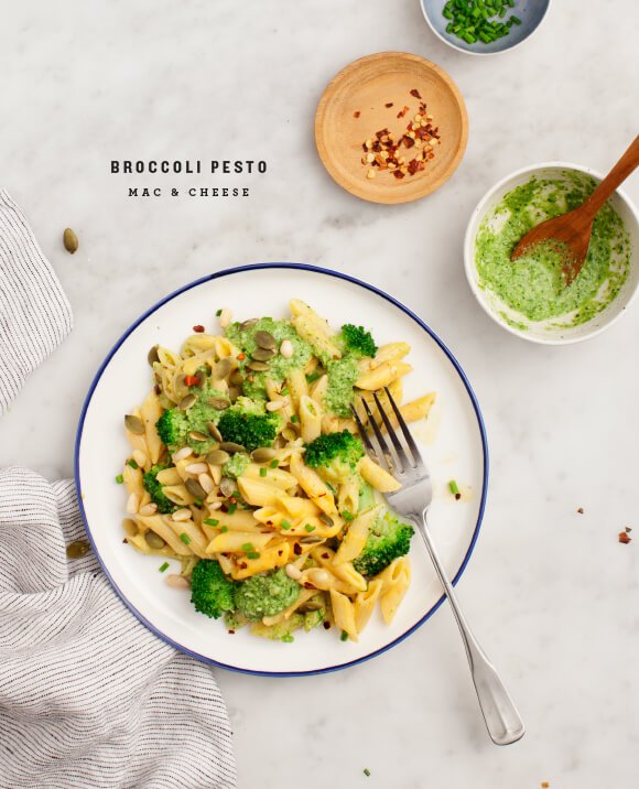 Brokoli Pesto Soslu Makarna (Penne)