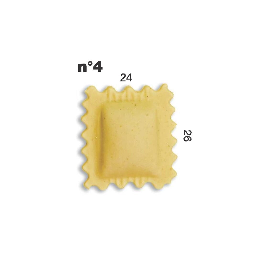 Ravioli Kalıbı 24x26mm – Kare, Dikdörtgen Kalıp | Multipasta Uyumlu N:4