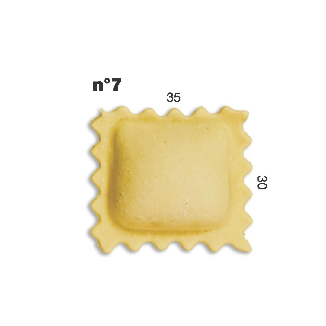 Ravioli Kalıbı 35x30mm – Kare, Dikdörtgen Kalıp | Multipasta Uyumlu N:7