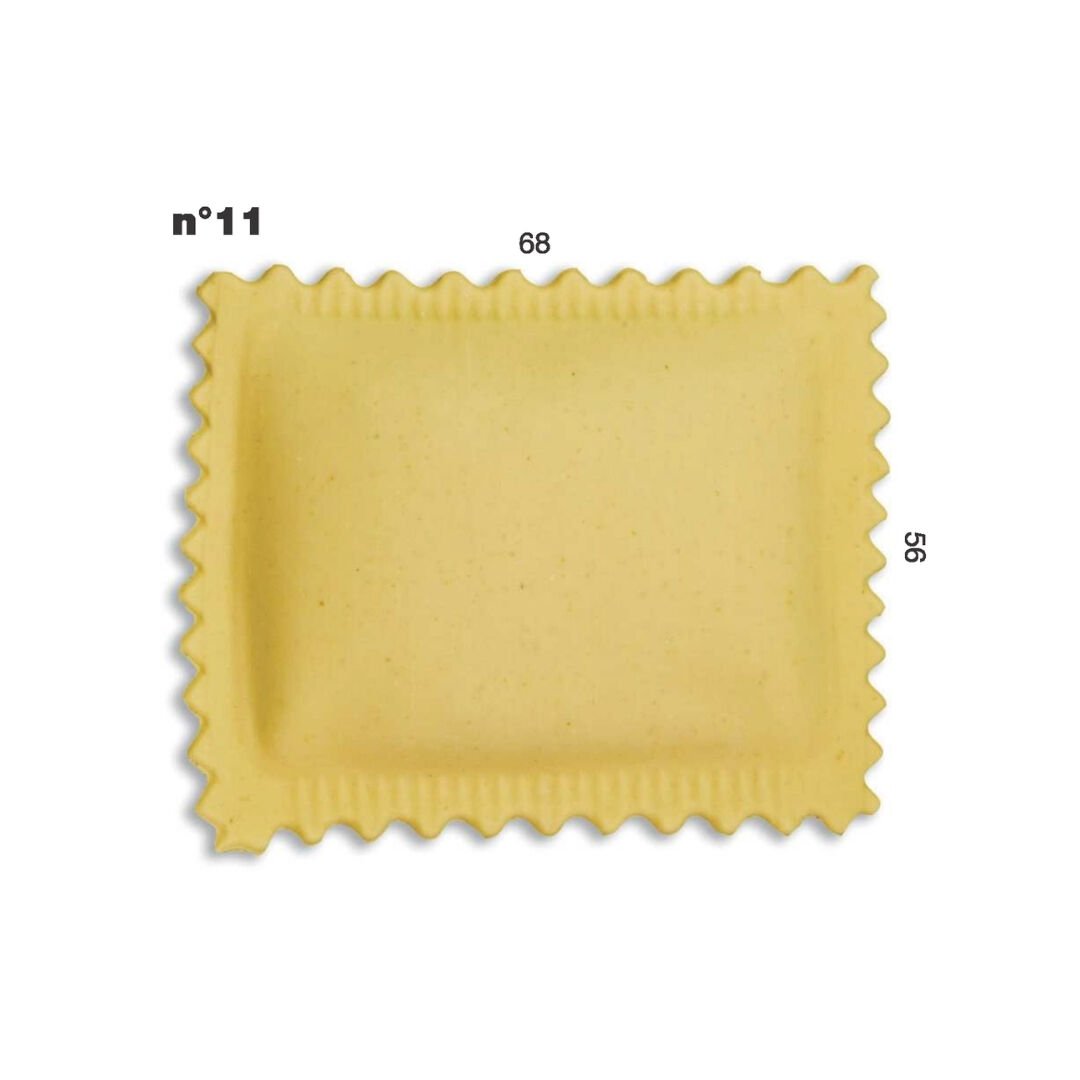 Ravioli Kalibi 68x56mm – Kare, Dikdörtgen Kalıp | Multipasta Uyumlu N:11