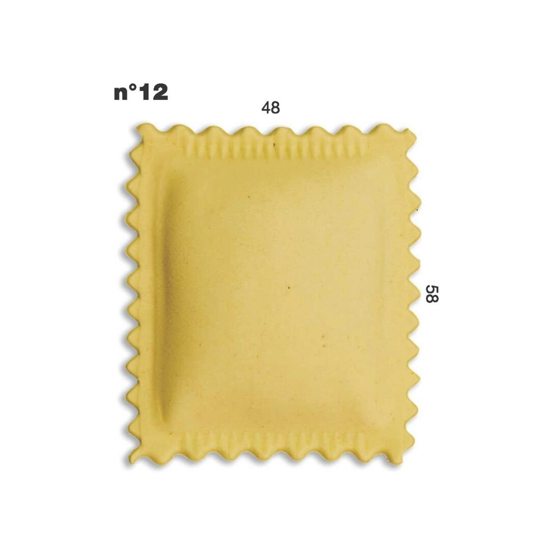 Ravioli Kalıbı 48x58mm – Kare, Dikdörtgen Kalıp | Multipasta Uyumlu N:12