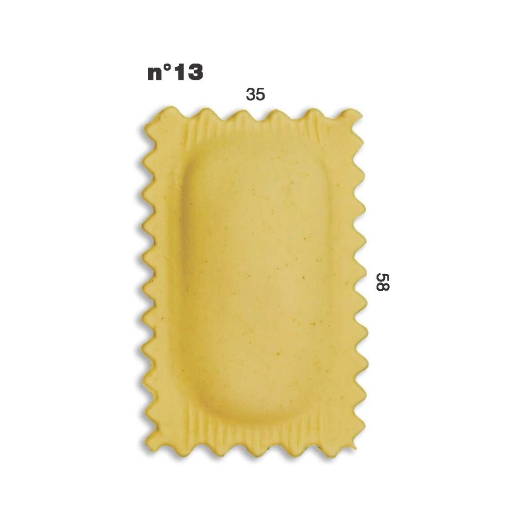 Ravioli Kalıbı 35x58mm – Kare, Dikdörtgen Kalıp | Multipasta Uyumlu N:13