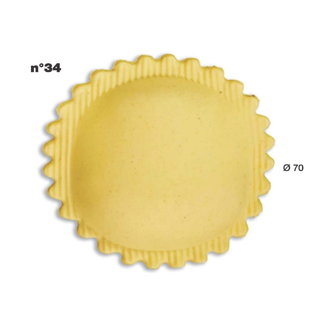 Ravioli Kalıbı Ø 70mm – Yuvarlak Kalıp | Multipasta Uyumlu N:34