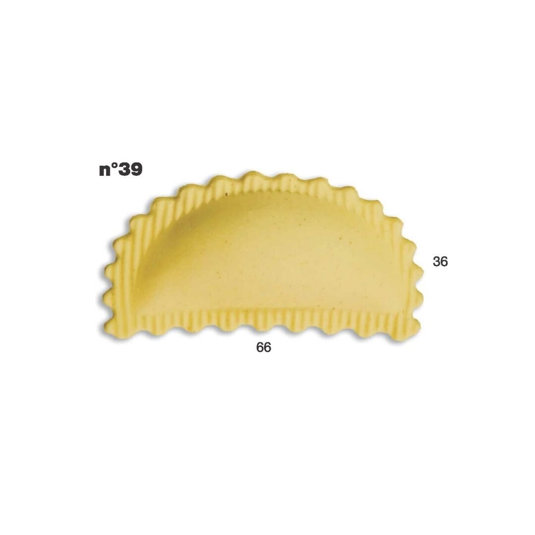 Ravioli Kalıbı 66x36mm – Yarım Ay, D Kalıp | Multipasta Uyumlu N:39