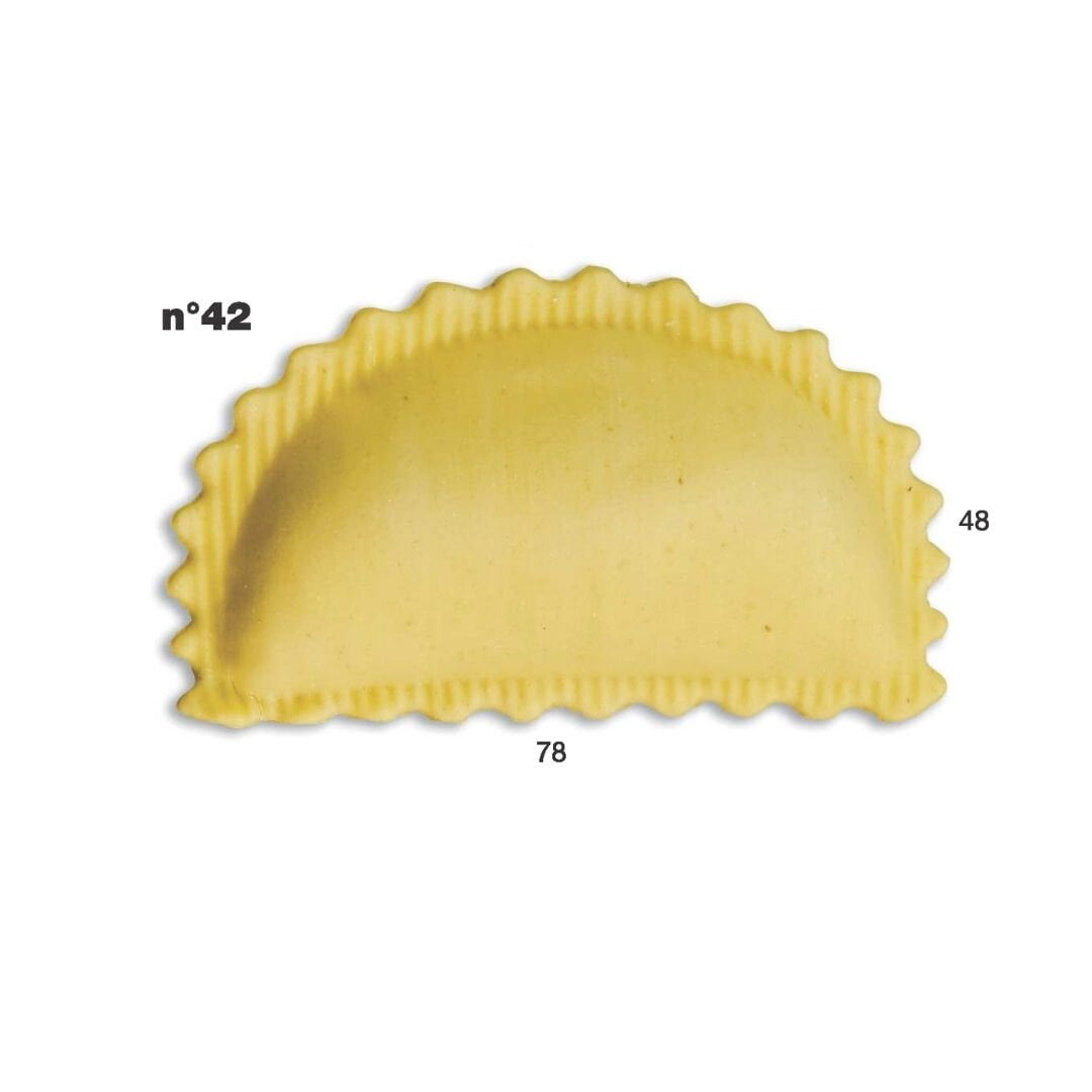Ravioli Kalıbı 78x48mm – Yarım Ay, D Kalıp | Multipasta Uyumlu N:42