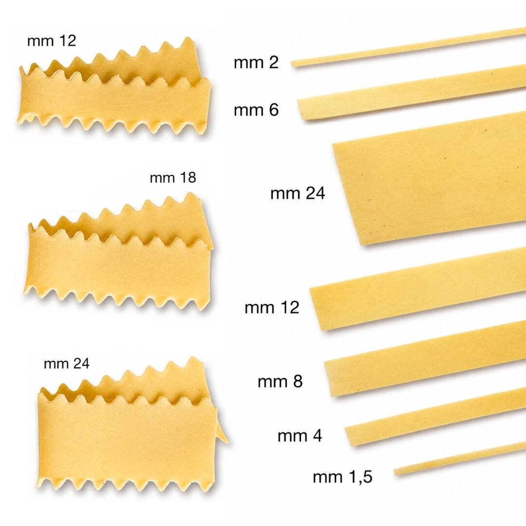 Uzun Makarna Kesme Kalıpları |  Multipasta Aparatı Tagliatelle Ünitesi Uyumlu