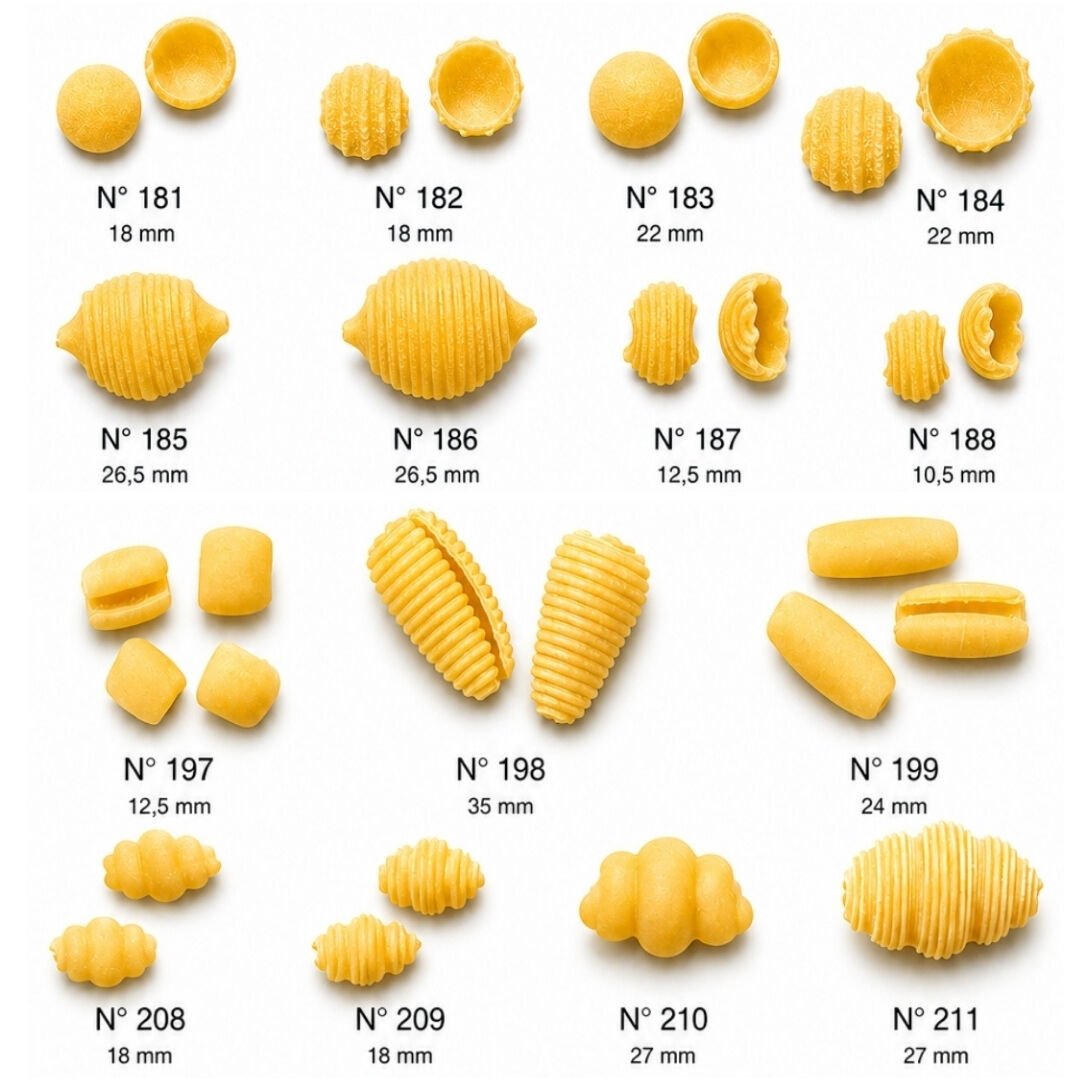 Gnocchi, Orecchiette ve Deniz Kabuğu Makarna Kalıpları | Ekstruder Uyumlu